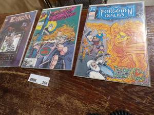 lot 284 image: 3 COMIC BOOKS DC FORGOTTEN RELISM MARVEL SPIRITS OF VENGENCE DC ENIGMA