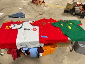 lot 443 image: QTY 4) WORLD CUP SOCCER JERSEYS