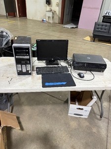 lot 429 image: COMPAQ COMPUTER, MONITOR, KEYBOARD, MOUSE, & PRINTER