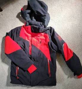 lot 41 image: Black and Red Kids Spyder Winter Jacket  18