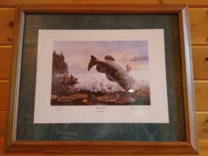 lot 32 image: Signed & Numbered Print - Bass A.M. by Les Kouba