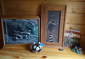lot 88 image: Raccoon Themed Lot - Decor, Etc
