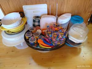 lot 114 image: Large Lot Tupperware, Mixing Bowls, Etc.