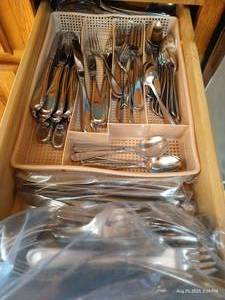 lot 122B image: Huge Flatware Lot