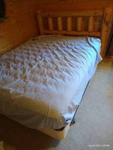 lot 162 image: Queen Headboard, Frame & Contents