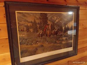 lot 178 image: Signed & Numbered Art Print - No Place Fer Traps by Paul Abram, Jr