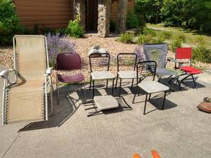 lot 213 image: (8) Chairs - Indoor & Outdoor