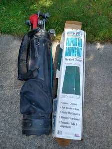 lot 215 image: Full Golf Club Set & ChippingDriving Mat