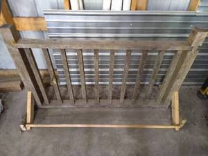 lot 235 image: Wooden Homemade Bike Rack