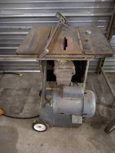 lot 244 image: Table Saw With Rockwell Motor