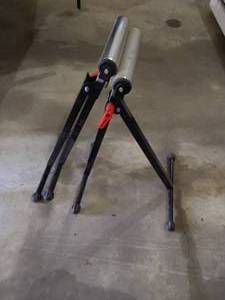 lot 245 image: (2) Wolfcraft Roller Stands