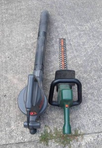 lot 251 image: (2) Power Yard Tools - Leaf Blower & Trimmer