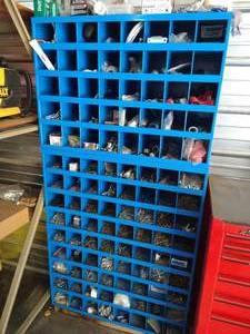 lot 263 image: Large Metal Organizer Bins & All Hardware