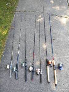 lot 285 image: (7) Fishing RodsReels - Includes Whuppin Stick RodReel