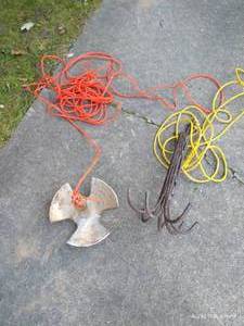 lot 312 image: (2) Anchors - Homemade Rebar & Roloff River Special