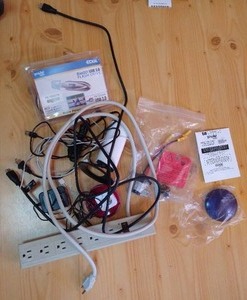 lot 318 image: Miscellaneous Lot - HDMI Cable, Power Strip, Multi-USB Charger, Etc