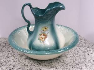 Beauitful Antique Bathing Bowl and ...