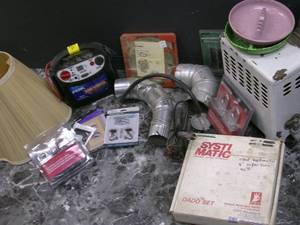 lot 157 image: Misc Lot Small Lp Heater, Jump Star...