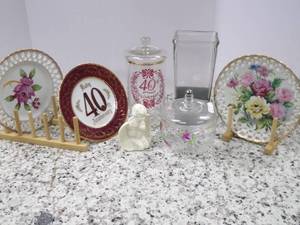 lot 170 image: VIntge Anniversary and hand painted...