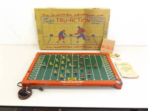 lot 5 image: Vintage Original WORKING Tudor Electric Football Game in Original Box