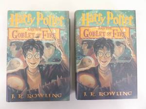 lot 43 image: 2 TRUE First US Edition Harry Potter and the Goblet of Fire Books