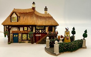 lot 62 image: Department 56 Dickens Village Aldeburgh Music Box Shop Lit Building Set