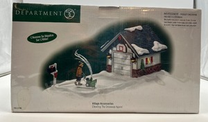 lot 63 image: Department 56 Village Accessories Cleaning The Driveway Figurine- NIB