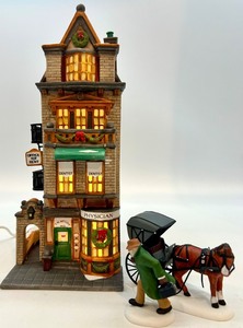 lot 71 image: Department 56 Heritage Village Christmas in the City The Doctors Office with Doctors House Call Set