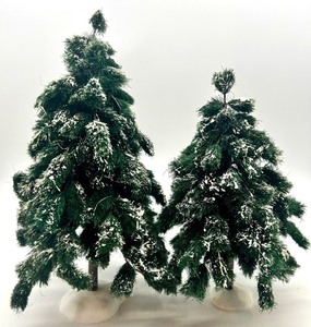 lot 90 image: &nbspDepartment 56 Village Green Spruce Trees Snow Accents