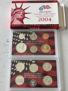 lot 33 image: 2004-S Silver Proof Set