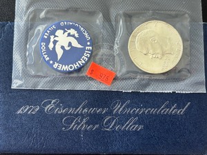 lot 38 image: 1972-S Eisenhower Silver Dollar Uncirculated