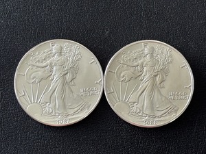 1987 & 1988 Silver Eagles