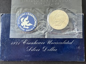 lot 2 image: 1971-S Eisenhower Silver Dollar Uncirculated