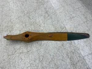 lot 3 image: Broken Wooden Plane Propeller