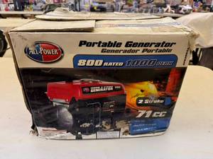 lot 48 image: New in Box Portable Generator 1000W 2 Stroke