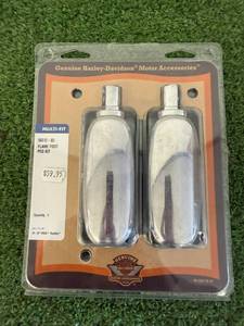 lot 65 image: New Harley Davidson Flame Foot Peg Kit