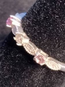 lot 8 image: Sterling Silver Simulated Diamond-Accent Vintage-Style Ring