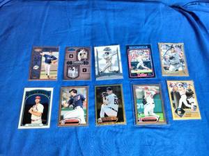 lot 61 image: 10 Numbered Baseball Cards