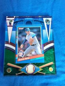 lot 67 image: 1999 Leaf Nolan Ryan Baseball Card in a Plaque