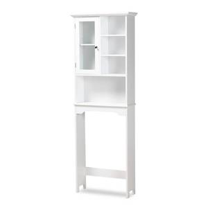 lot 86 image: Baxton Studio Campbell Over-the-Toilet Storage Cabinet