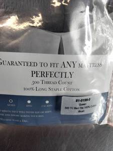 lot 109 image: Bed Tite 500 Thread Count Cotton Sheet Set - Queen