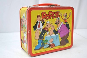 lot 2 image: 1980 Popeye Metal Lunch Box by Aladdin