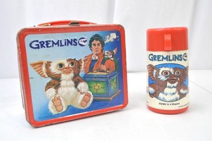 lot 4 image: 1984 Gremlins Metal Lunchbox and Thermos Set by Aladdin
