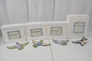 lot 53 image: Bradford Exchange Bird Plaque Collection w COA - Fantasies in Flight & Treasured Wings