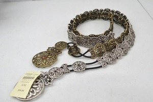 lot 54 image: Pair of Coldwater Creek Flower Stretch Belt SM