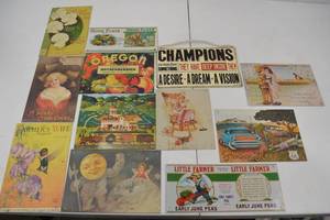 lot 88 image: Vintage Advertising & Decorative Metal Sign Collection - 13 Pieces