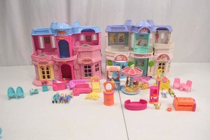 lot 153 image: Fisher-Price Loving Family Dollhouse and Hospital Playset Bundle