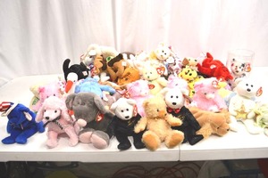 lot 163 image: Large Collection of TY Beanie Babies Plush Toys Assorted Styles