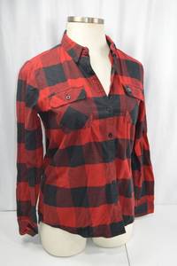 lot 169 image: Harley-Davidson Womens Plaid Flannel Shirt Size Large