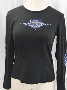 lot 171 image: Harley-Davidson Womens Long Sleeve Shirt 2X Black